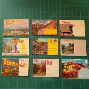 Post Card Booklets From the 1960's x9